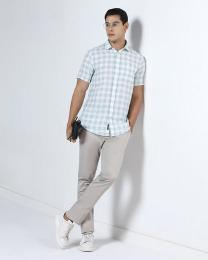 Stone Non Iron Solid Khakis - Cypres