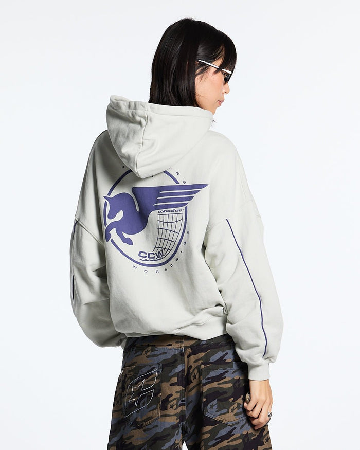 STORMWING HOODIE LIGHT GREY - COLD CULTURE
