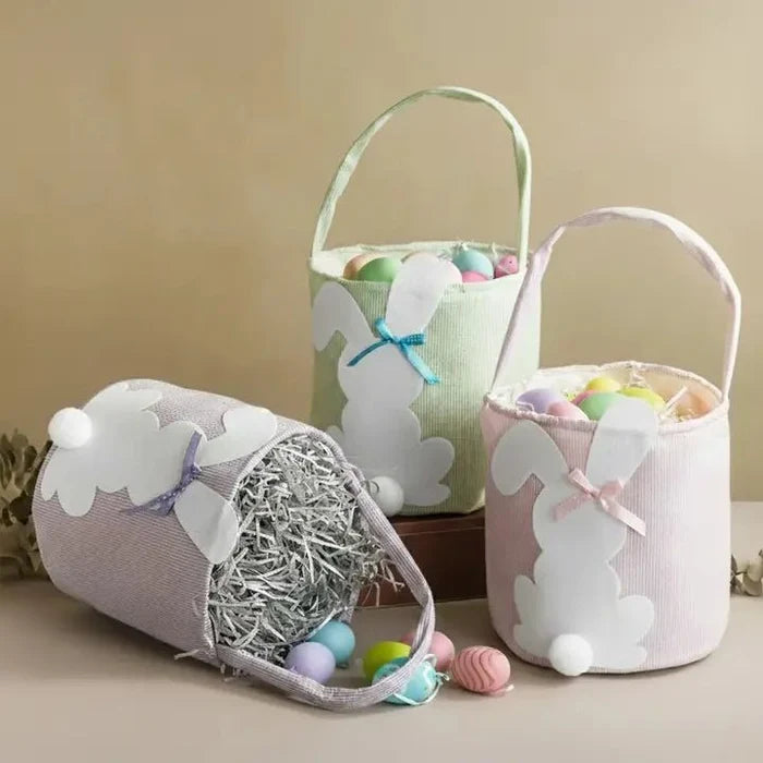 Striped Easter Basket - Potpourri Gift Shop