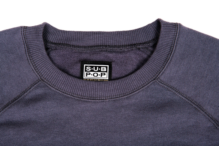 Sub Fuzz Sweatshirt Charcoal Grey w/White