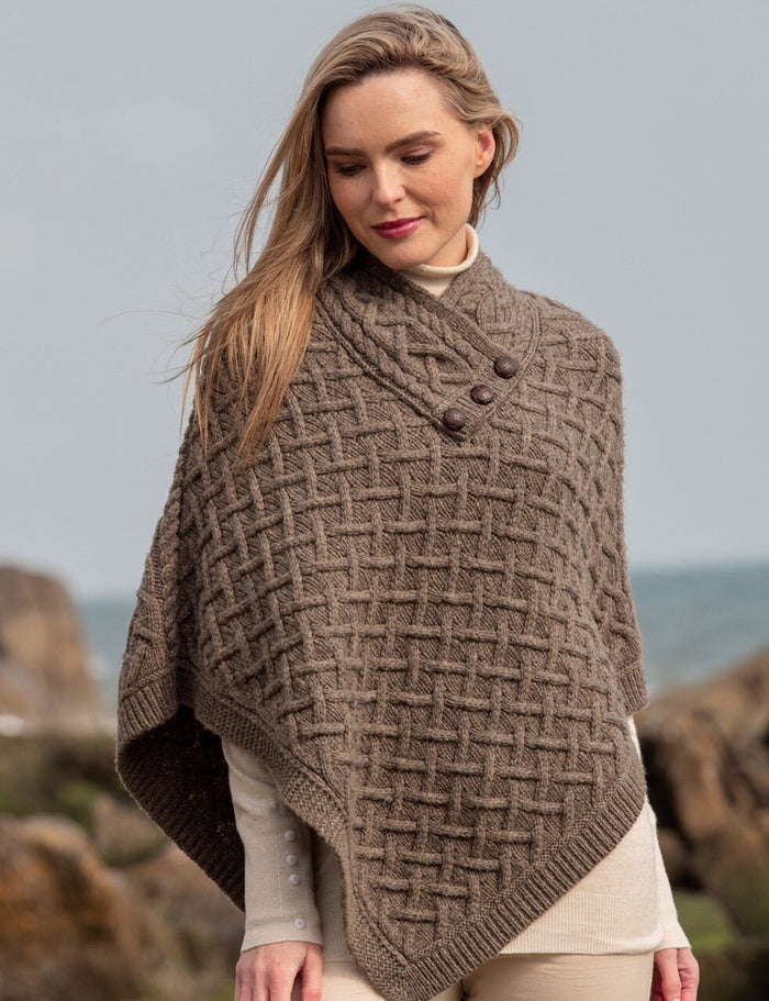 Super Soft Lattice Stitch Brown #color_brown