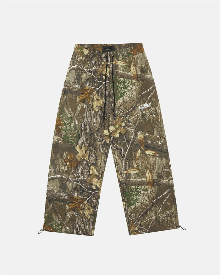 SWEATPANTS REALTREE EDGE - brown camo sweatpants, front view - Cold Culture