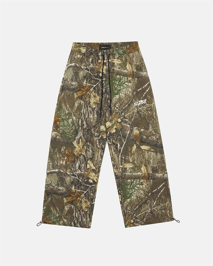SWEATPANTS REALTREE EDGE - brown camo sweatpants, front view - Cold Culture