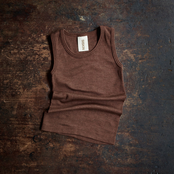 Swift Kids Top - Merino Wool & Silk - Squirrel
