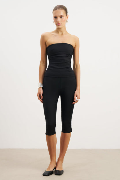 Tailored Ruched Bodice - Black