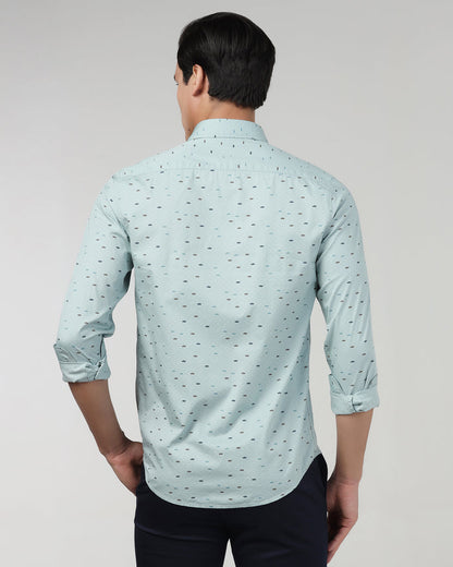 Teal Printed Shirt - Tobas