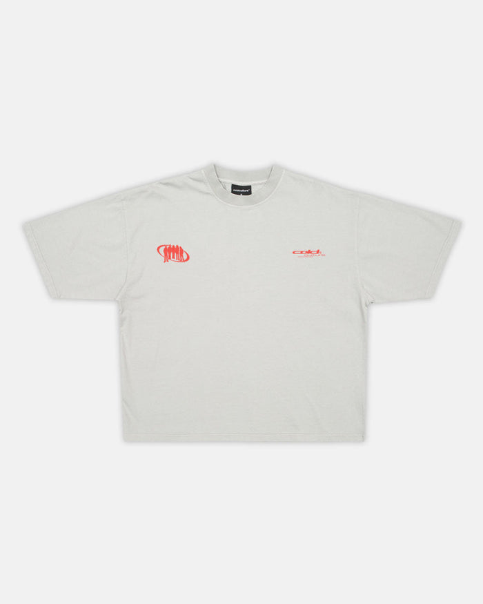 TEAM TEE PALE GREY - COLD CULTURE