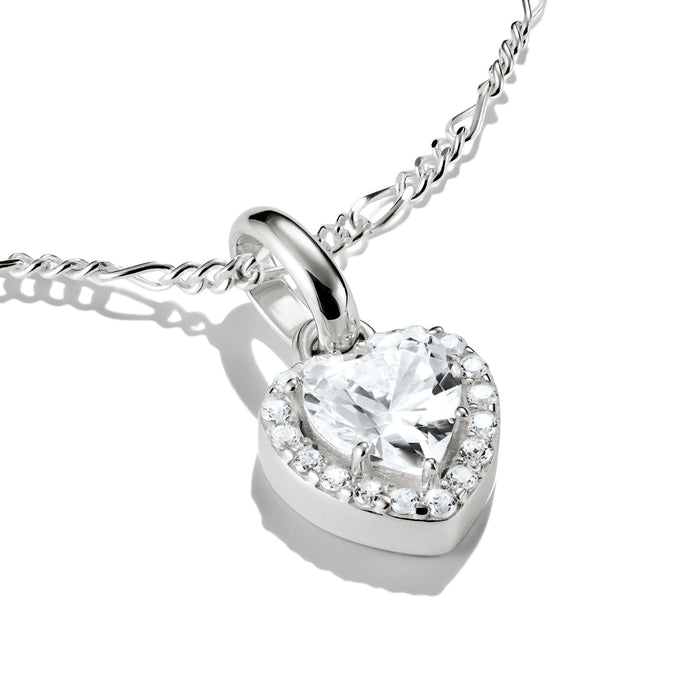 THOMAS SABO Connect Charm heart with stones