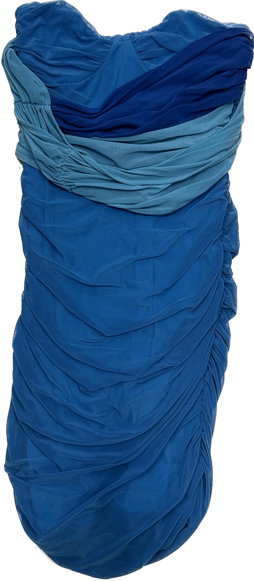 Turquoise Strapless Dress