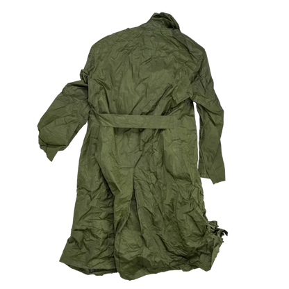 US Army Olive Nylon Raincoat - 36S, Small - US Army Surplus - Rain Jackets