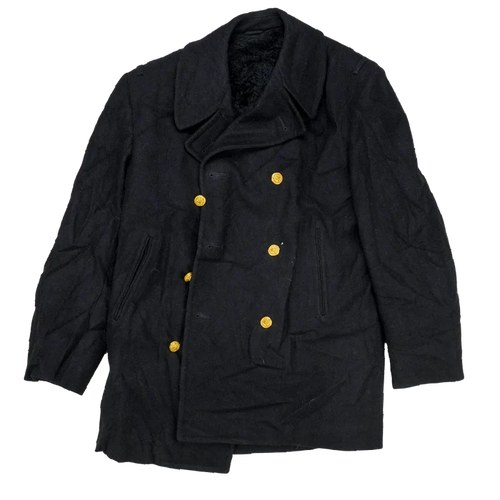 US Navy Wool Lined Pea Coat - 42R, Medium - US Navy Surplus - Great Coats