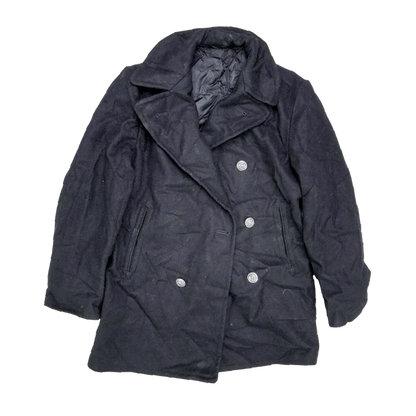 US Navy Wool Pea Coat - 40R, Medium - US Navy Surplus - Great Coats