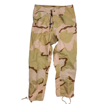 USGI 3 Colour Desert Waterproof Trousers - Small Regular - US Army Surplus - Rain Trousers
