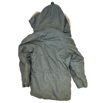 USGI N-3B Cold Weather Parka with Fur Trim Hood - Small - US Army Surplus - Parkas