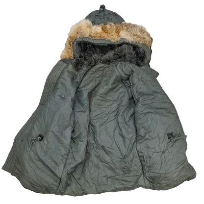 USGI N-3B Cold Weather Parka with Fur Trim Hood - Small - US Army Surplus - Parkas