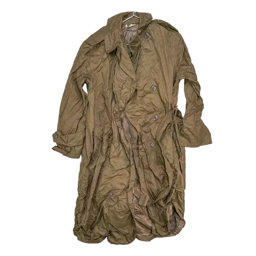 USGI Taupe Shade No. 179 Nylon Raincoat - 36R, Small - US Army Surplus - Rain Jackets