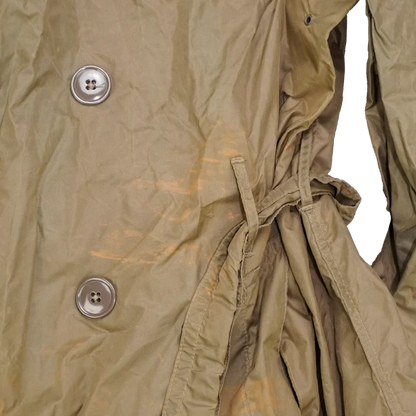 USGI Taupe Shade No. 179 Nylon Raincoat - 38R, Medium - US Army Surplus - Rain Jackets