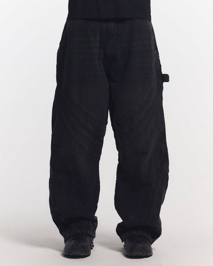 V1 MAZE PANTS BLACK DENIM - COLD CULTURE