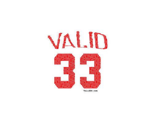 Valid 33 Red and Bblack Sticker #13