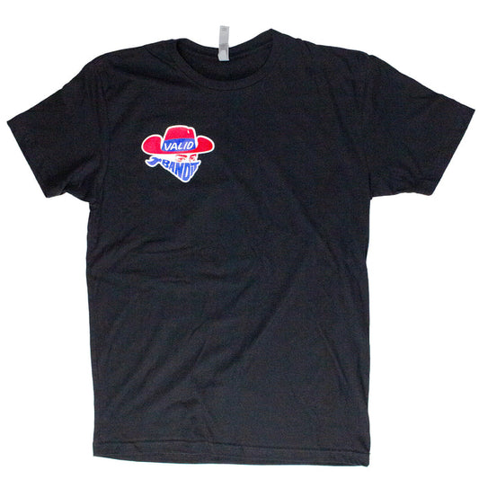 Valid Bandit Black Tee Red and Royal