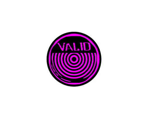 Valid Circle Black and Pink Sticker #2