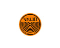 Valid Circle Orange And Black Sticker #6