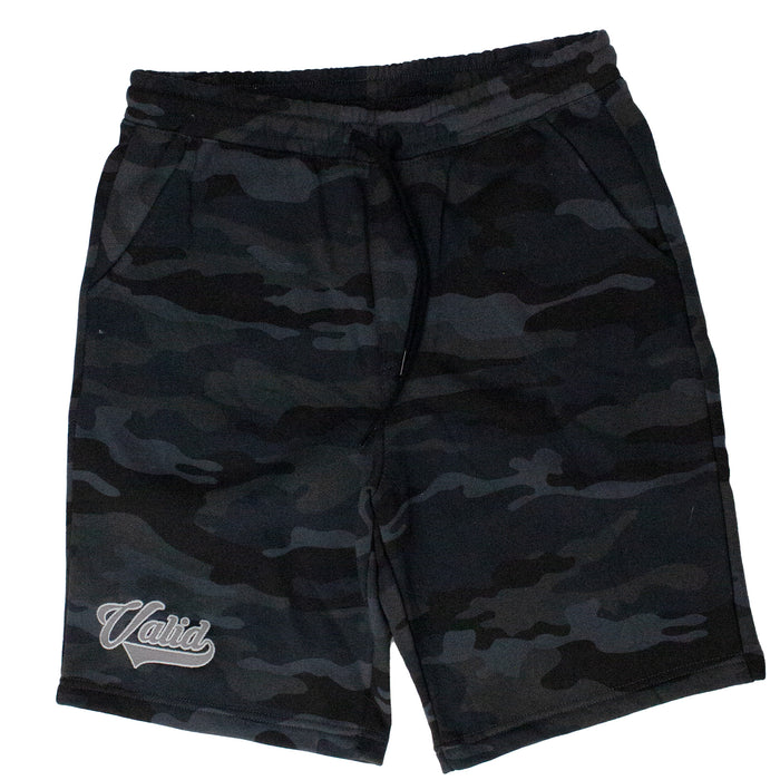 Valid Classic Logo Camo Black Shorts