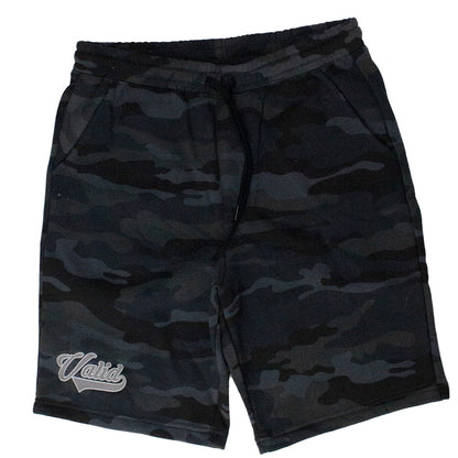 Valid Classic Logo Camo Black Shorts