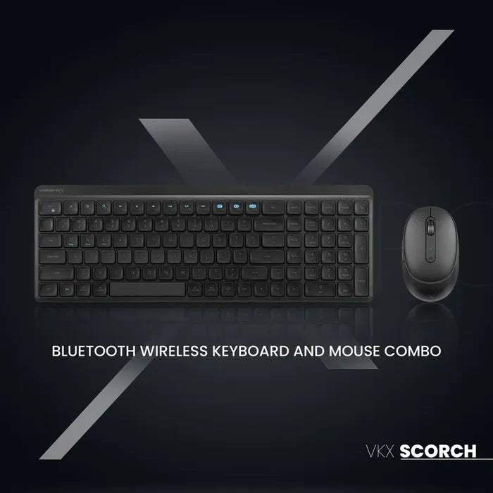 VolkanoX Scorch Bluetooth Wireless Keyboard and Mouse Combo