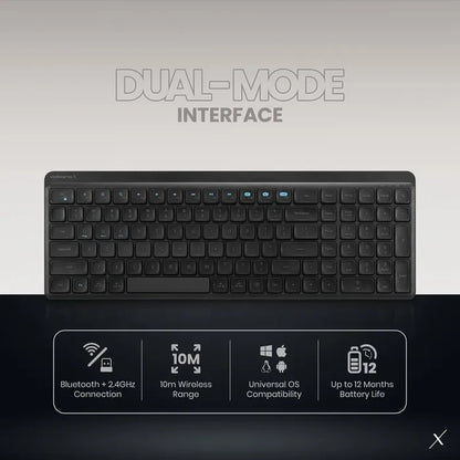 VolkanoX Scorch Bluetooth Wireless Keyboard and Mouse Combo