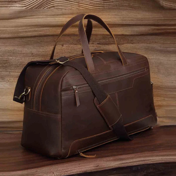 Walker Leather Travel Duffle Bag