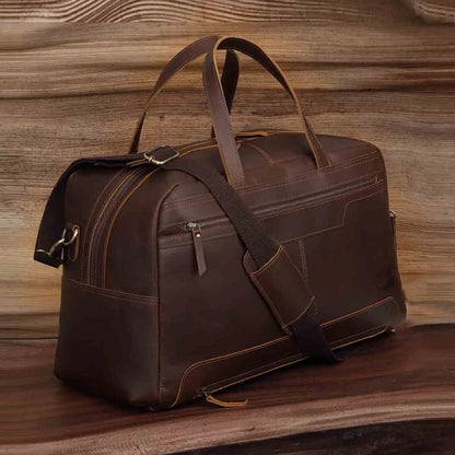 Walker Leather Travel Duffle Bag