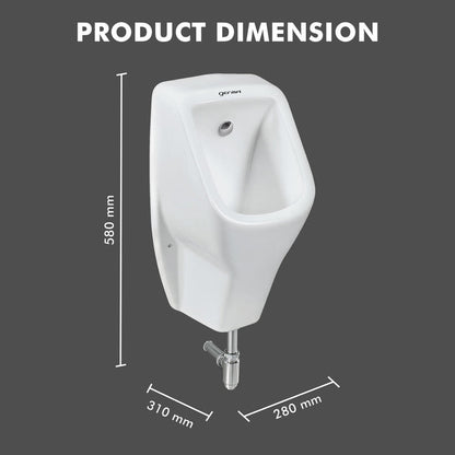 Wall Mounted Ceramic Urinal - TR 16002 TWINKLE