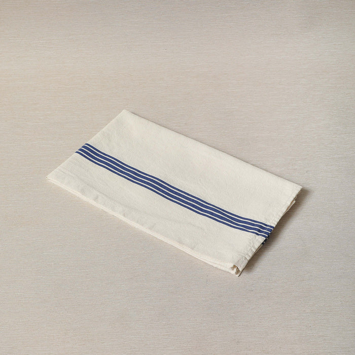 Washed Blue Piano Stripe Tea Towel