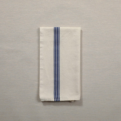 Washed Blue Piano Stripe Tea Towel