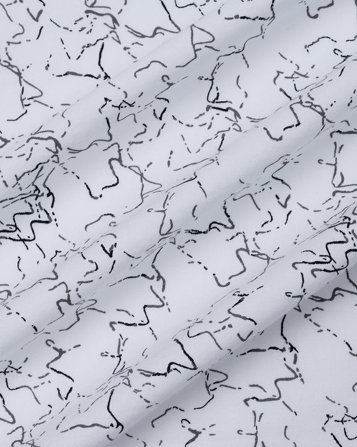 White Printed Shirt - Hoden