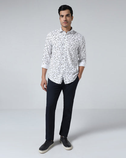White Printed Shirt - Marcen