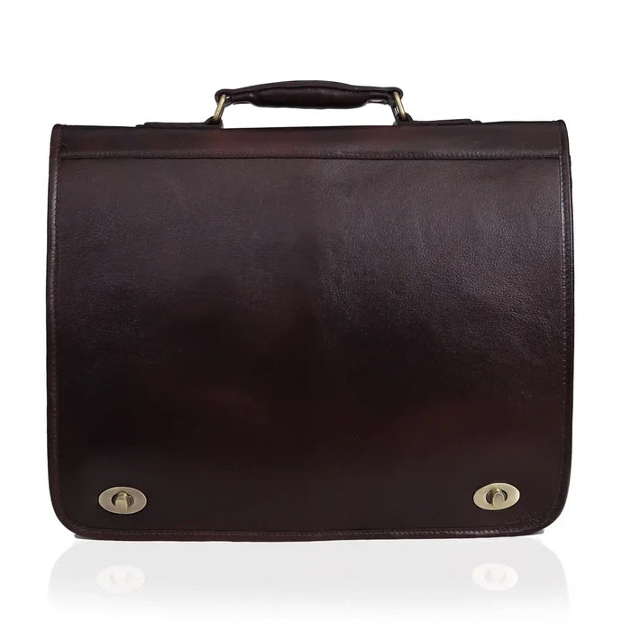 Wine Italy Lawyer Leather Briefcase Bag
