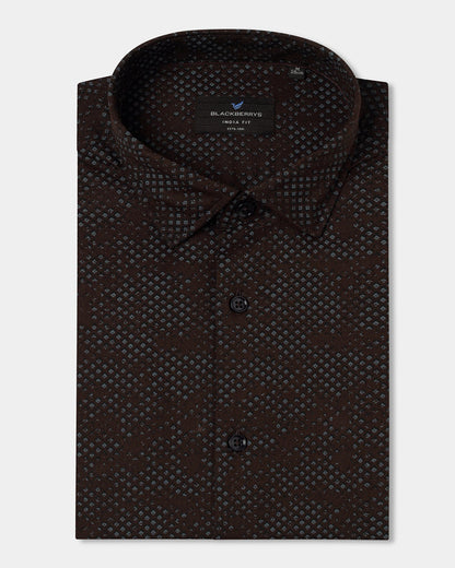 Wine Printed Shirt - Laver