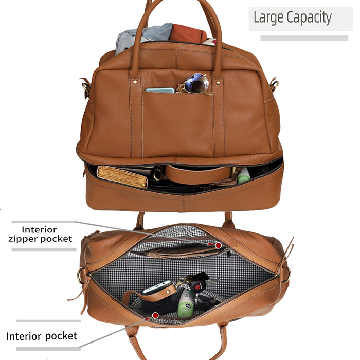 WOMEN STYLO DUFFEL - TAN