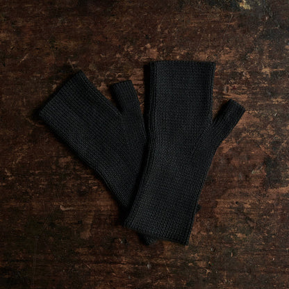 Women's Alpaca Rib Fingerless Gloves - Many Colours