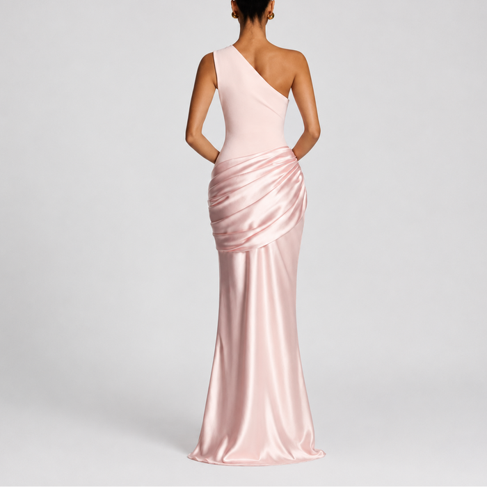 Women's Elegant One Shoulder Maxi Dress