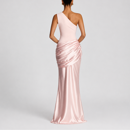 Women's Elegant One Shoulder Maxi Dress