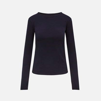Women's Merino Wool Everlong Top - Midnight