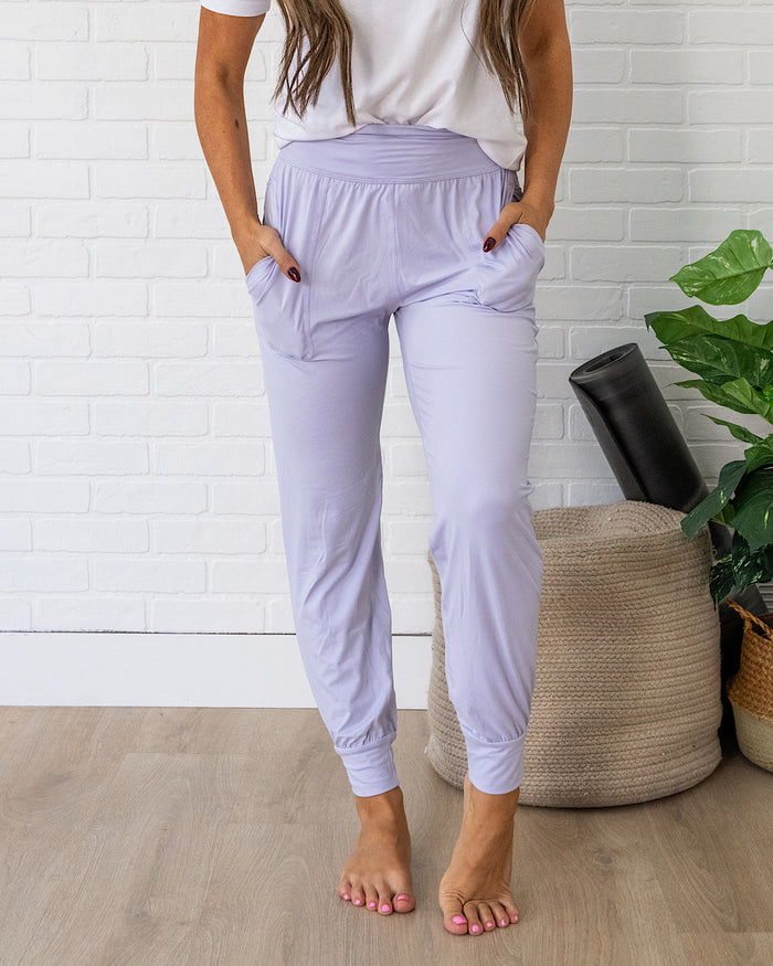Yoga Joggers - Lavender Fog Rae Mode