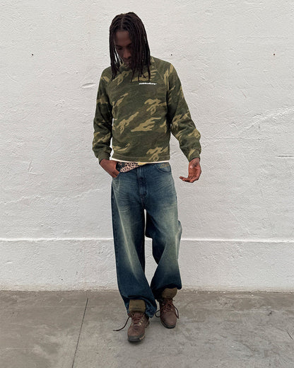 ZENIT PANTS RAW - dark washed denim pants, front view on male model - Cold Culture